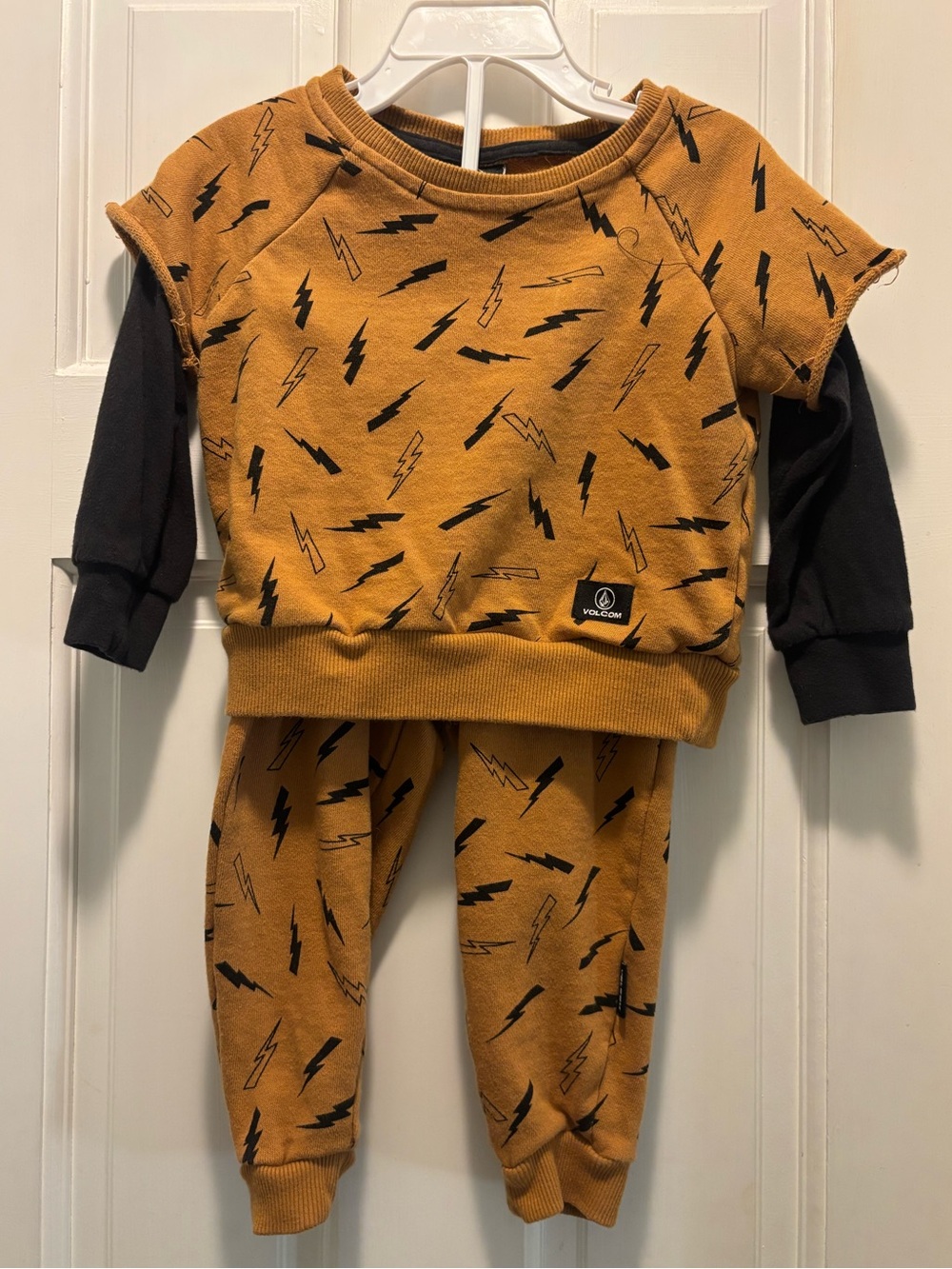 Volcom 2T Toddler Boys Lightning Bolt Jogger Set Skate Streetwear